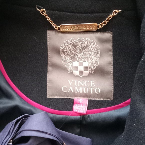 NWT VINCE CAMUTO WOOL BLEND DOUBLE BREASTED TRENCH COAT - Picture 7 of 9